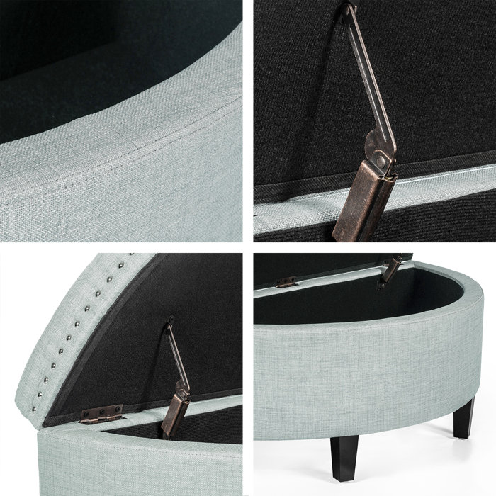 Alcott Hill® Roxann Upholstered Flip Top Storage Bench & Reviews Wayfair